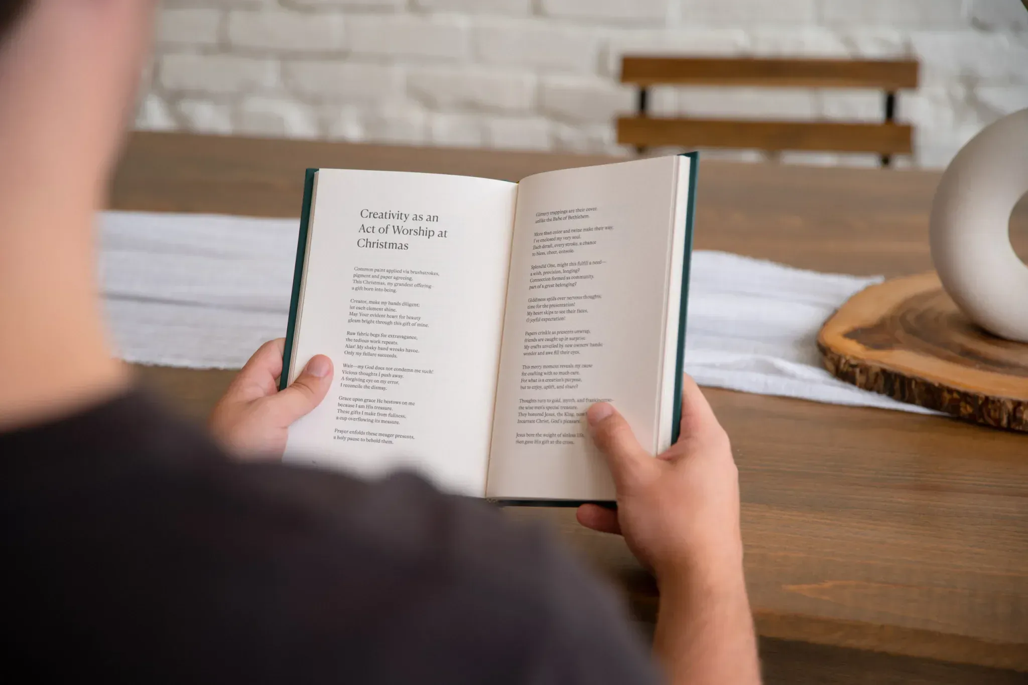 Interior detail showing ornamental elements and typographic hierarchy